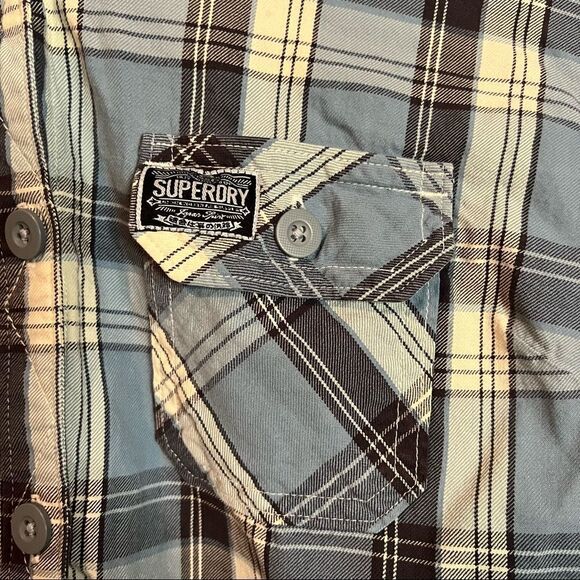 3 for $30! Super dry plaid shirt. Size large. - Picture 5 of 11